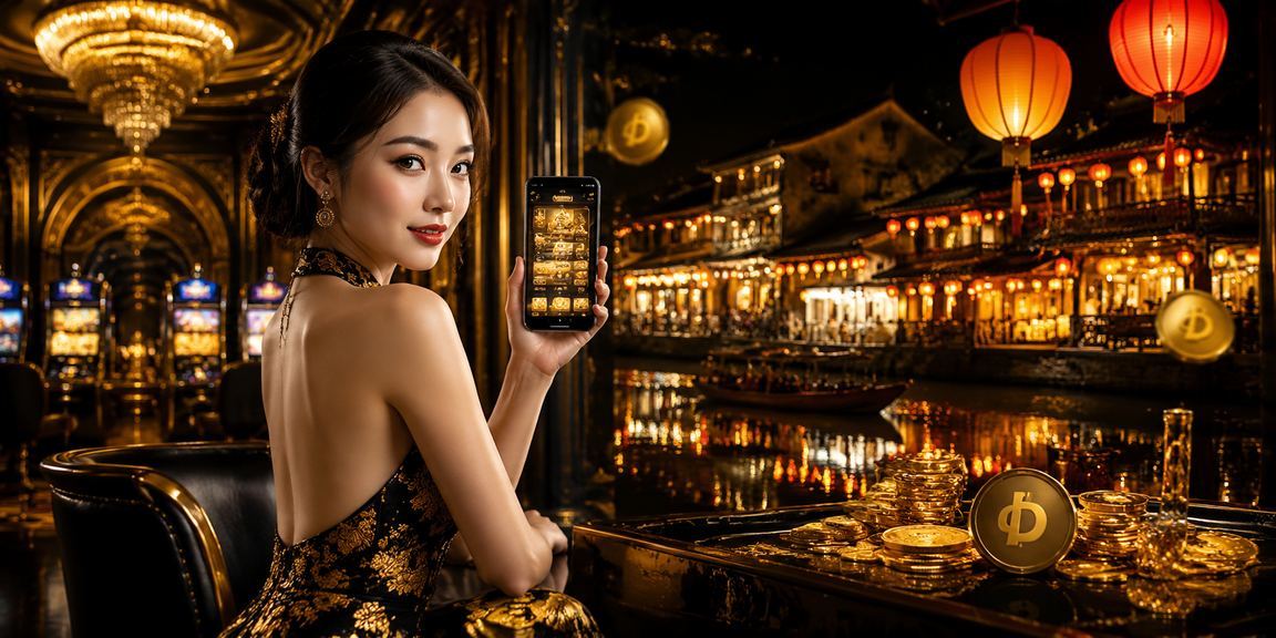 Cảnh phố Hội An với đèn lồng màu sắc tượng trưng cho sự may mắn